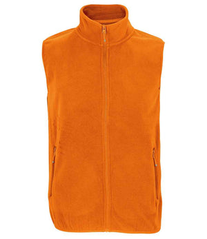 SOL'S Unisex Factor Recycled Micro Fleece Bodywarmer Orange