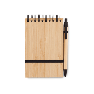 Yibin A6 Bamboo Notepad & Pen