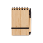Branded Yibin A6 Bamboo Notepad & Pen