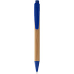 Borneo bamboo ballpoint pen with blue accents