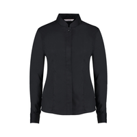 Kustom Kit Ladies Long Sleeve Tailored Mandarin Collar Shirt