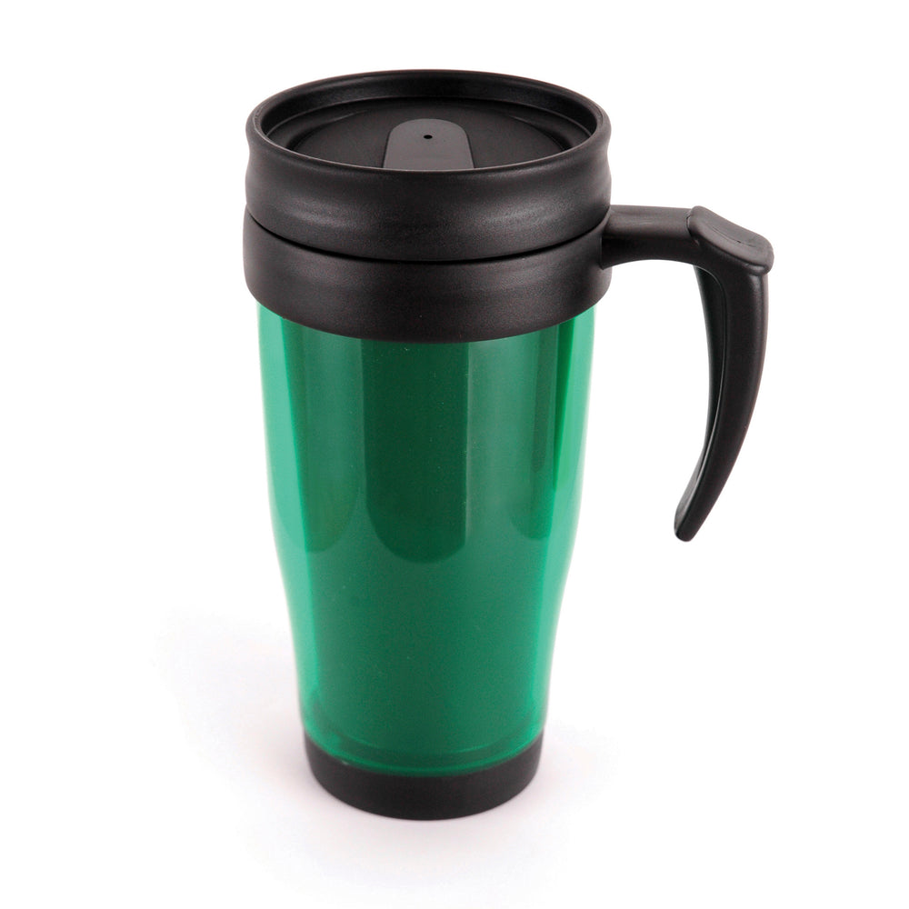 Branded Marco 400 ml Translucent Travel Mug (screw on lid and sipper)