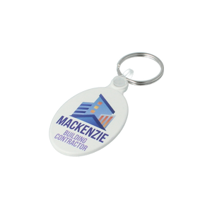 50mm Oval Keyring