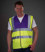 Yoko Hi-Vis Two Band and Braces Waistcoat