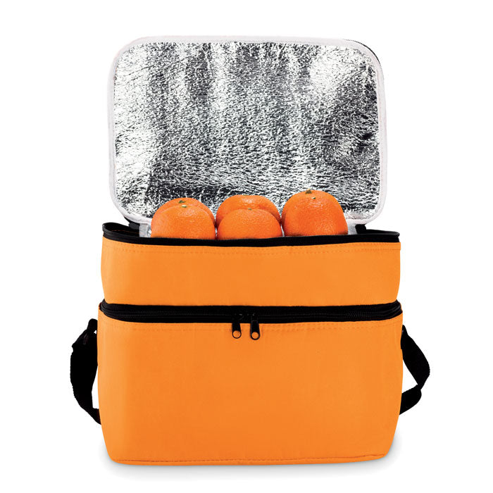 Branded Cooler bag with 2 compartments