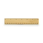 15cm Bamboo Ruler Natural