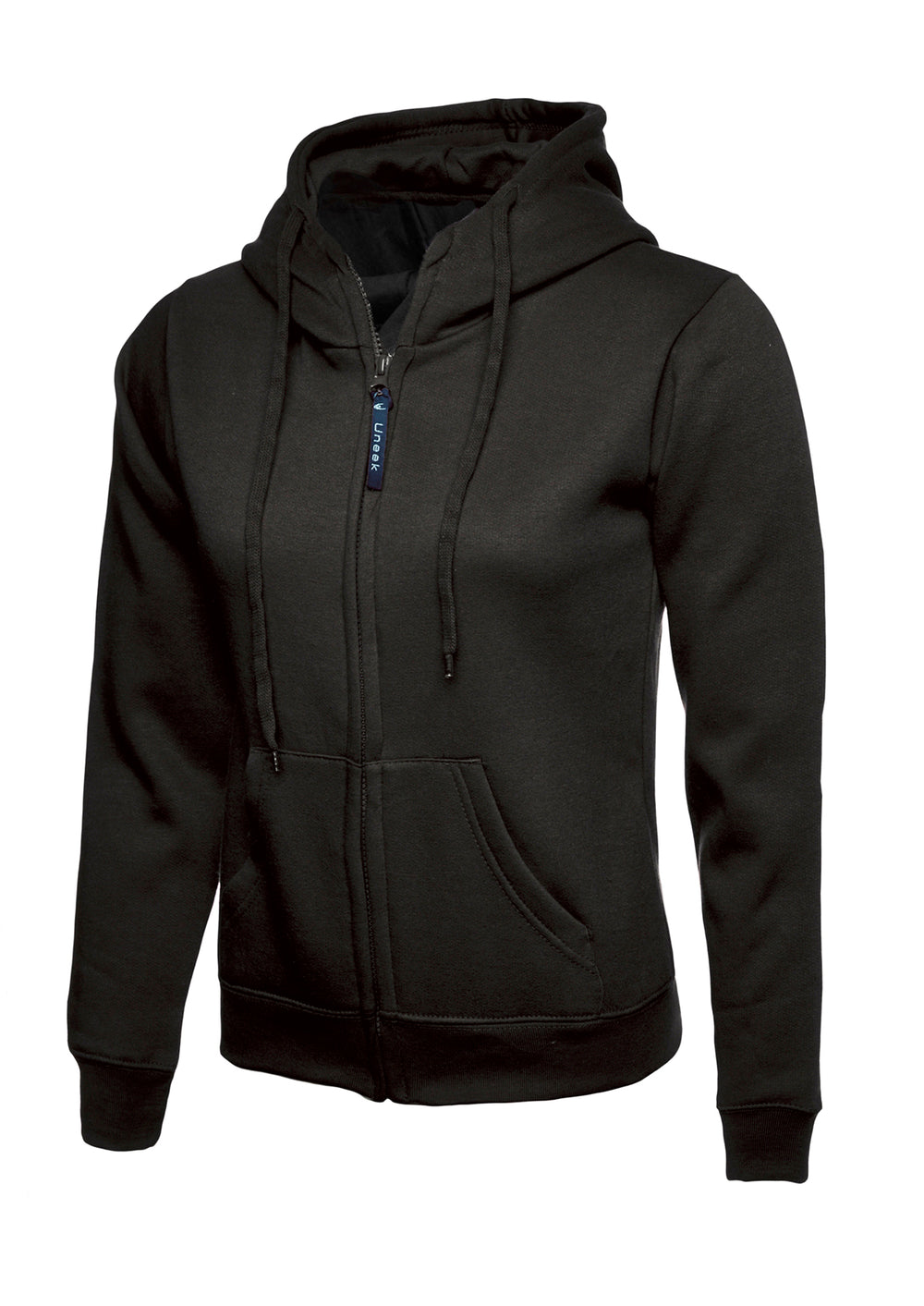 Branded Ladies Classic Full Zip Hooded Sweatshirt