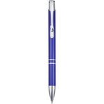 Moneta aluminium click ballpoint Blue ink pen