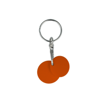 Multi Euro Trolley Coin Keyring