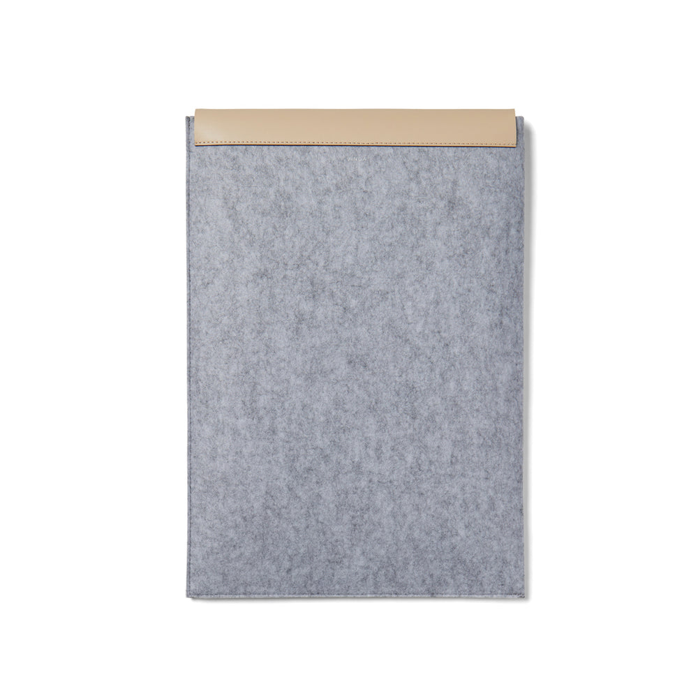 Branded VINGA Albon GRS recycled felt 17" laptop sleeve