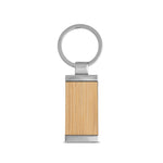 HOMER SQUARE. Rectangular bamboo keyring