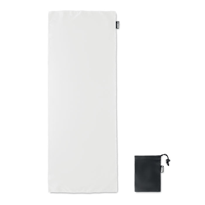 Branded RPET sports towel and pouch
