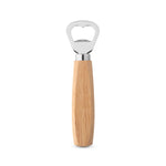 HOLZ. Bottle opener in metal and wood