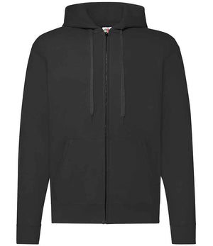 Fruit of the Loom Classic Zip Hooded Sweatshirt Black
