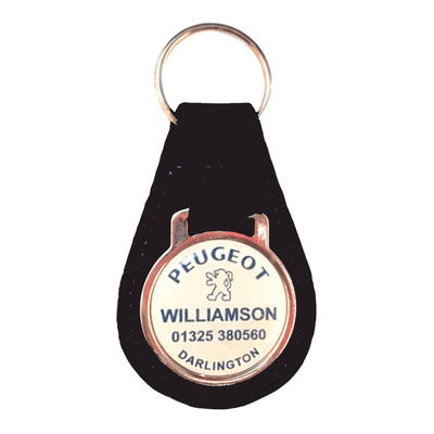 Branded Pear Shaped Keyfob with Dome