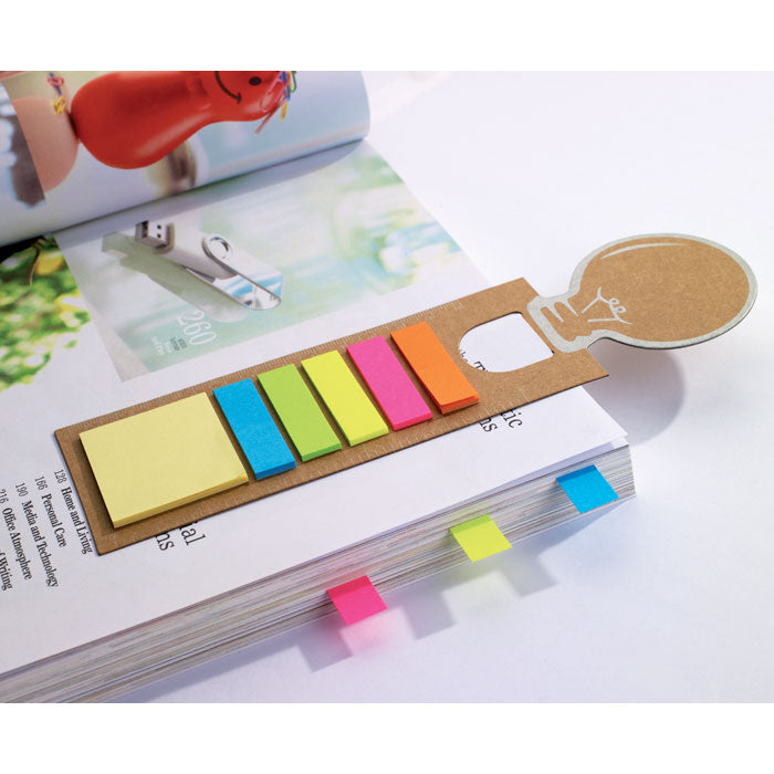 Branded Bookmark with sticky memo pad