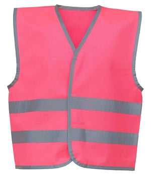 Yoko Kids Hi-Vis Two Band Waistcoat