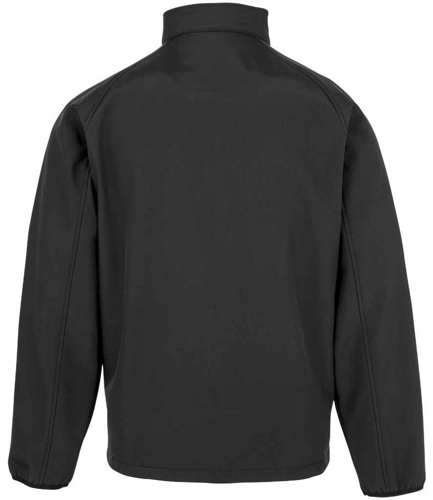 Result Genuine Recycled Kids Two Layer Printable Soft Shell Jacket Black