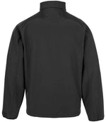 Result Genuine Recycled Kids Two Layer Printable Soft Shell Jacket Black