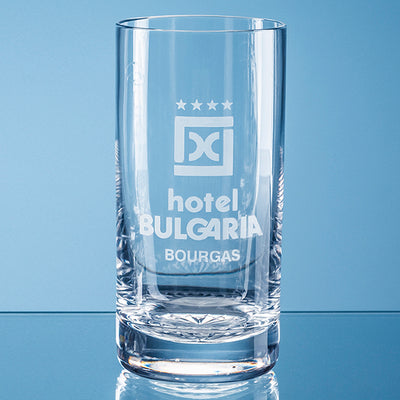 Branded 400ml Grosvenor Lead Crystal High Ball with Star Cut Base