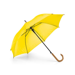 PATTI. 190T polyester umbrella with automatic opening Yellow
