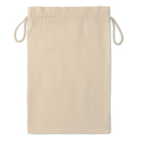 Large Cotton draw cord bag