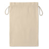 Branded Large Cotton draw cord bag