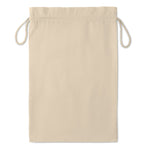 Branded Large Cotton draw cord bag