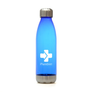 Revive 650ml plastic drinks bottle Silver lid and base