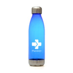 Branded Revive 650ml plastic drinks bottle Silver lid and base