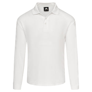 Orn Weaver Premium L/S Poloshirt White
