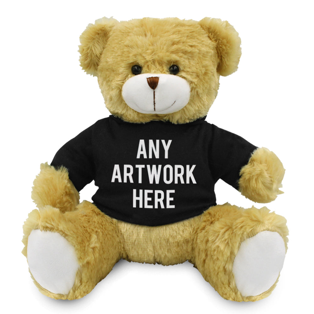 Branded Black Hoodie Bear