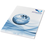 Branded Desk-Mate® A4 notepad wrap over cover 50 pages