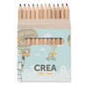 Branded 12 coloured pencils set