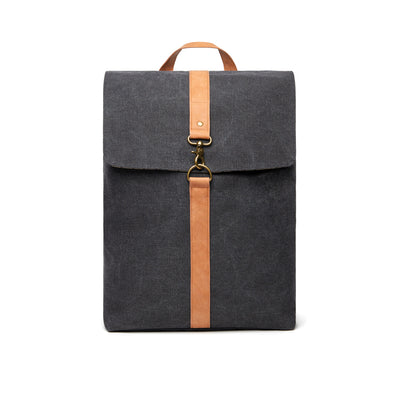 Branded VINGA Bosler backpack GRS recycled canvas
