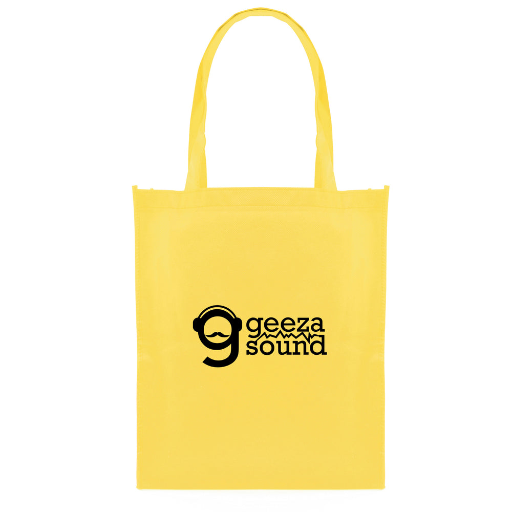 Branded Eco Friendly non woven PP long handled shopper with gusset