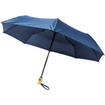 Branded Bo 21" foldable auto open/close recycled PET umbrella