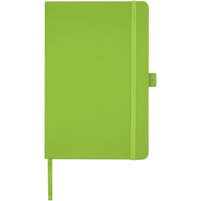 Branded Honua A5 recycled paper notebook with recycled PET cover