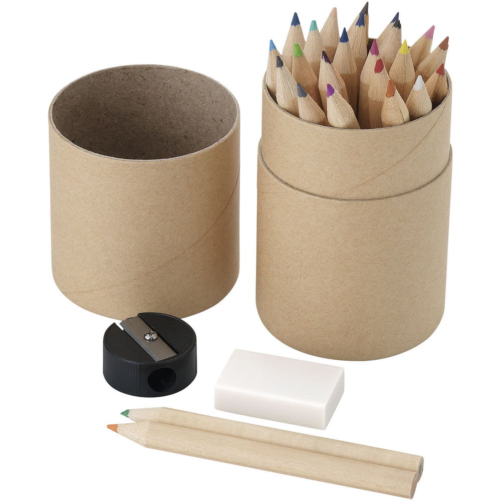 Branded Woodby 26-piece coloured pencil set