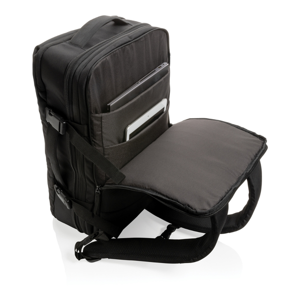 Branded Swiss Peak AWARE™ RPET 15.6' expandable weekend backpack