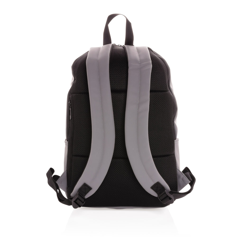 Branded Smooth PU 15.6"laptop backpack