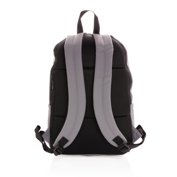Branded Smooth PU 15.6"laptop backpack
