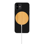 Branded 10W bamboo magnetic wireless charger