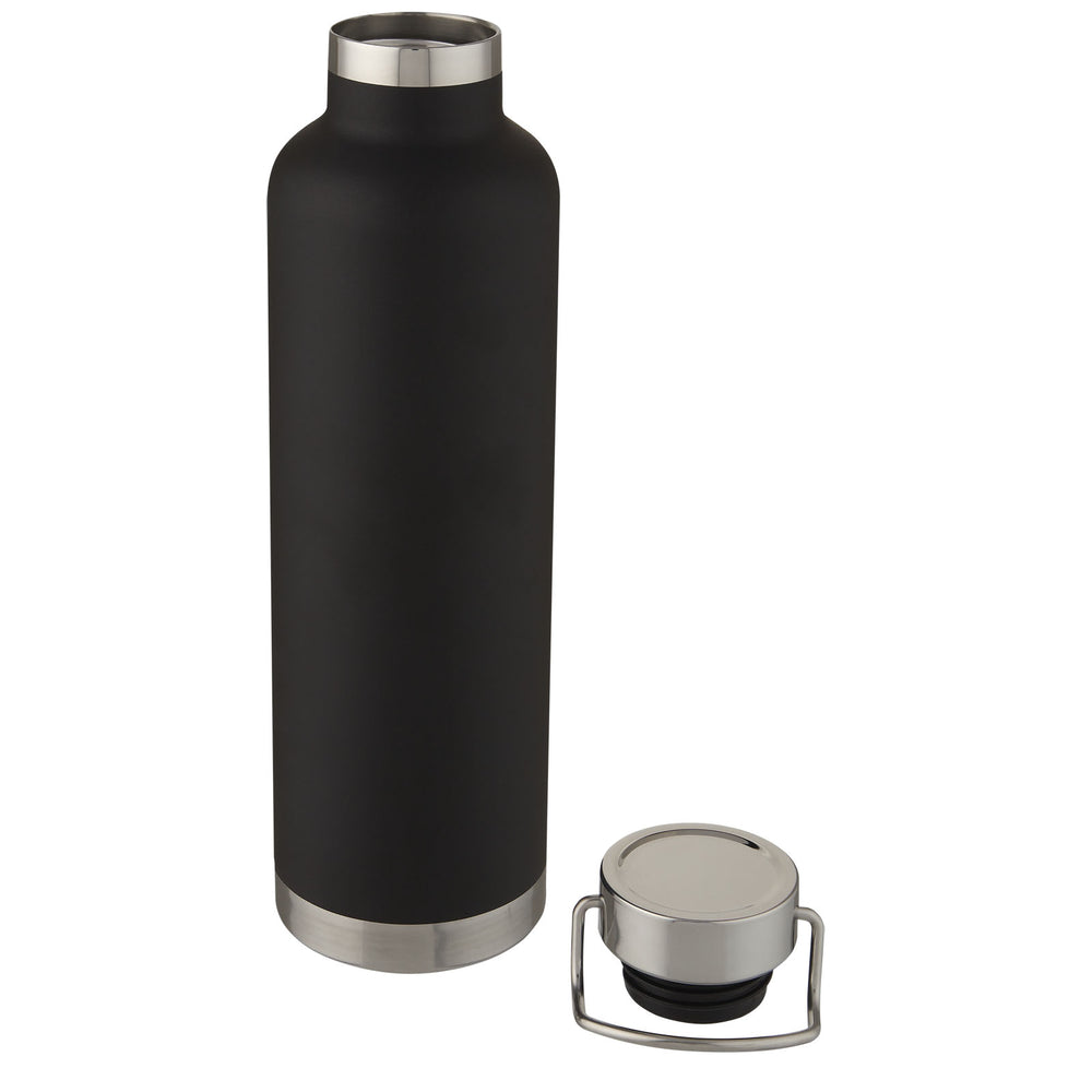 Branded Thor 1 L copper vacuum insulated water bottle