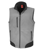 Result Soft Shell Bodywarmer Workguard Grey/Black