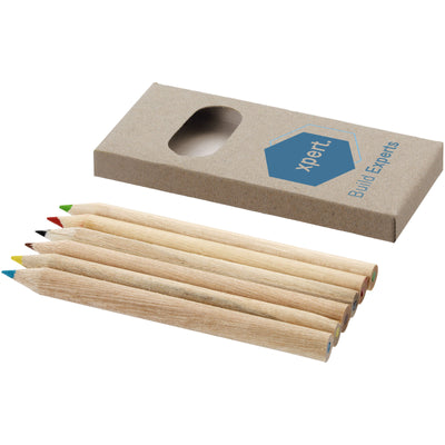Branded Ayola 6-piece coloured pencil set