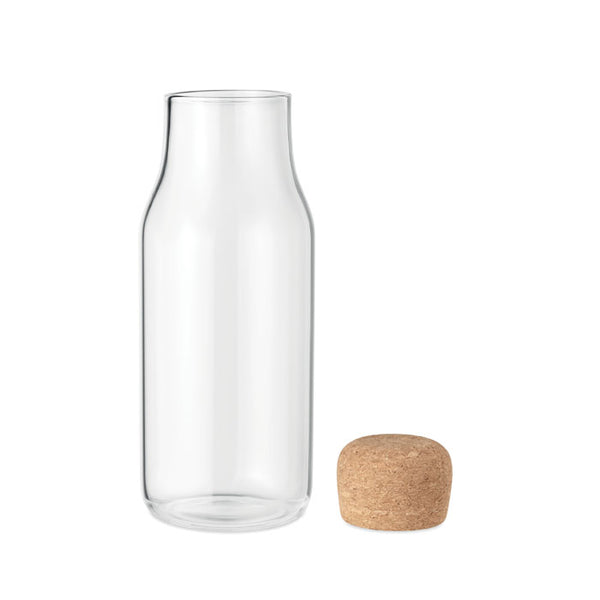 Glass bottle cork lid 600 ml