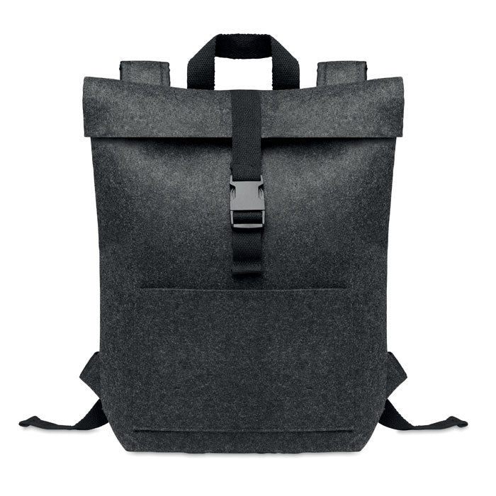 Branded RPET felt backpack