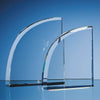 17.5cm Optical Crystal Facet Curve Award