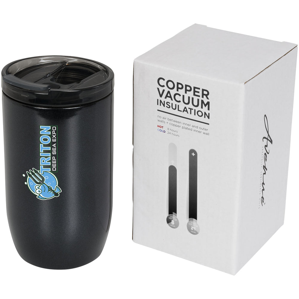 Branded Lagom 380 ml copper vacuum insulated tumbler